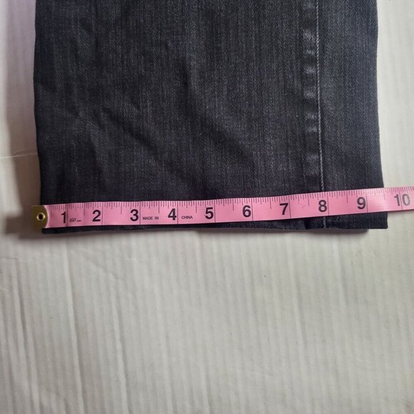 Madewell Women Black The Perfect Vintage Wide-Leg Denim Jeans Size 27 - Picture 9 of 9